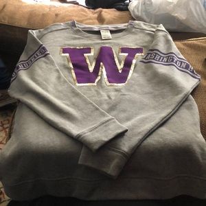 University Washington hoodie pink